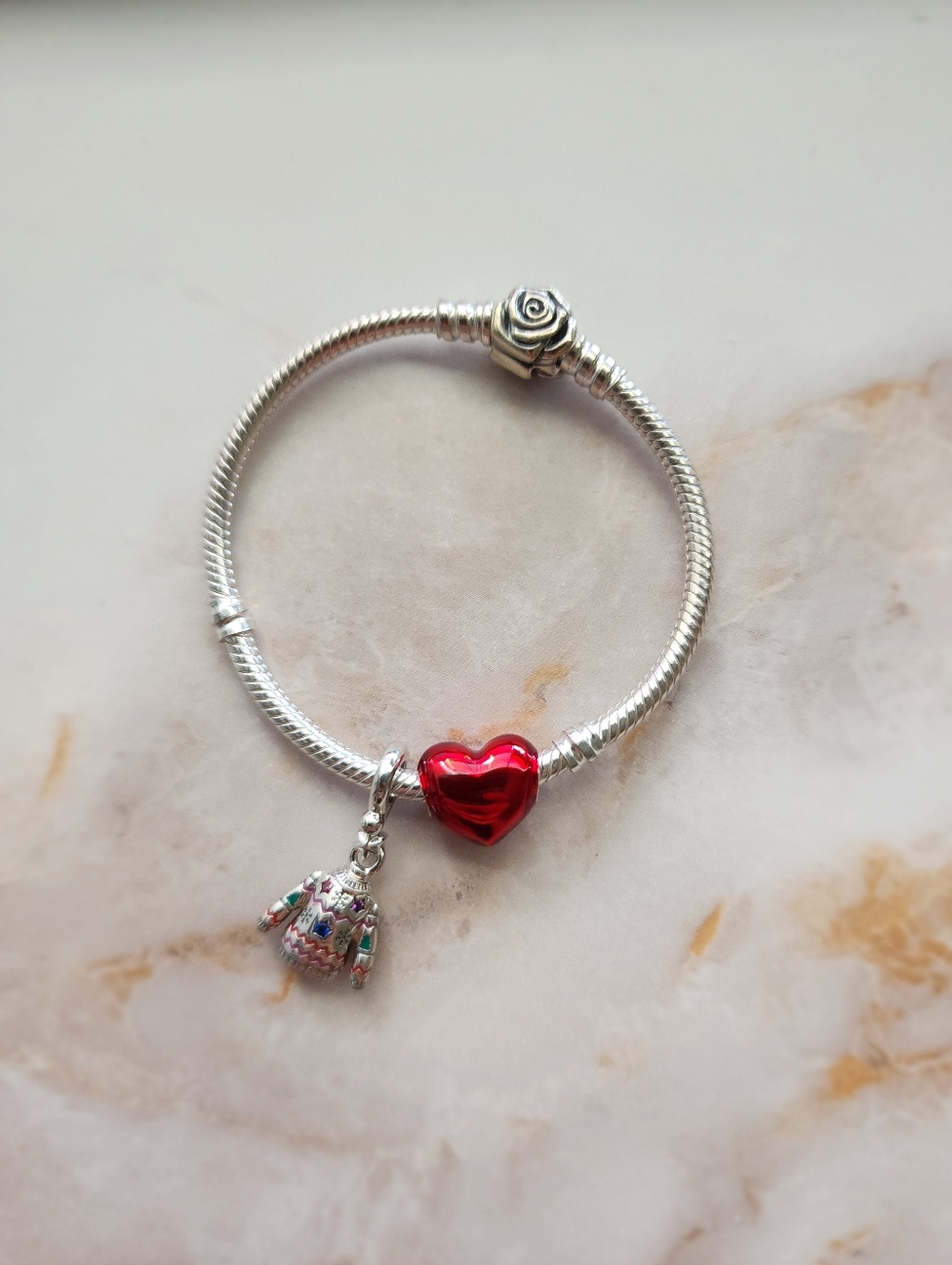 Pandora Red Christmas Bracelet